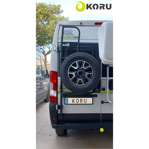 Porte-roue de secours avec échelle pour Fiat Ducato Koru Soluciones