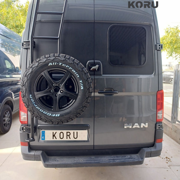 Porte-roue de secours avec échelle pour VW Crafter Koru Soluciones
