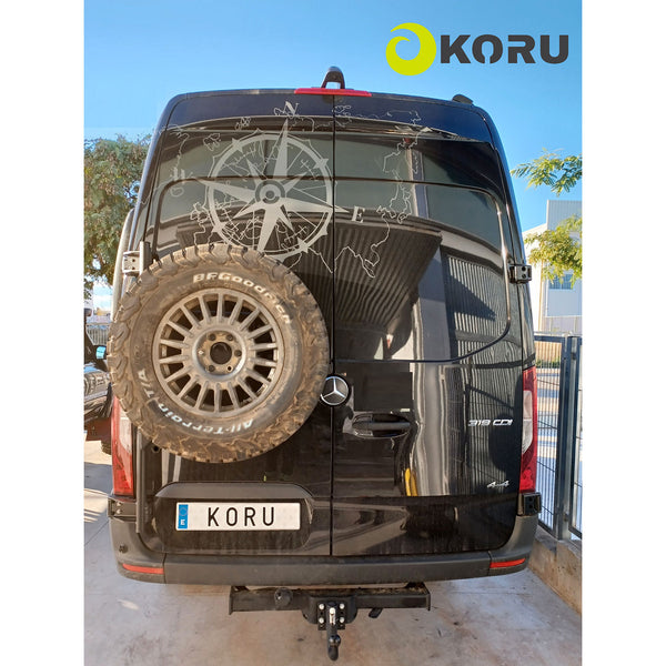 Porte-roue de secours sans échelle pour Mercedes Sprinter Koru Soluciones