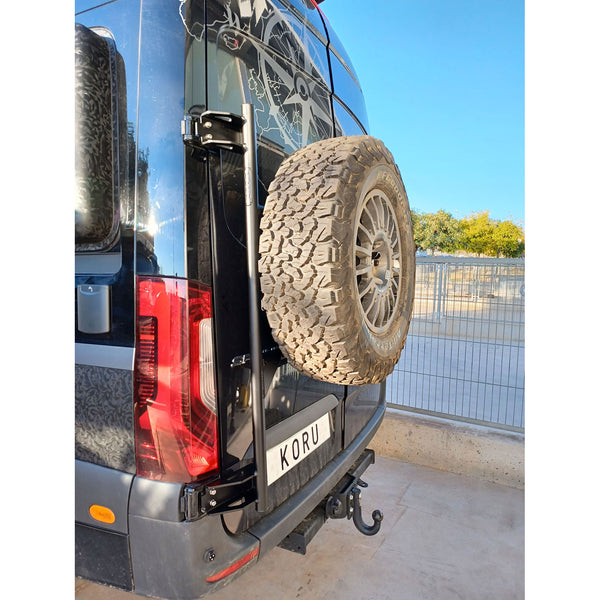 Porte-roue de secours sans échelle pour Mercedes Sprinter Koru Soluciones